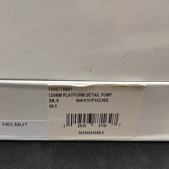 NICHOLAS KIRKWOOD Helmut Navy Suede, Metallic Fuchsia, 5.5"Heel Luxury NWT US 8 - Picture 15 of 16